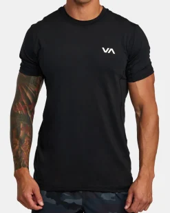 RVCA SPORT VENT PERFORMANCE TEE Black Hot
