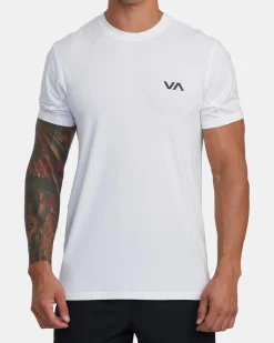 RVCA SPORT VENT PERFORMANCE TEE White Sale