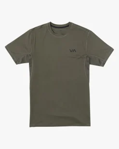 RVCA SPORT VENT PERFORMANCE TEE Olive Discount