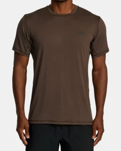 RVCA SPORT VENT PERFORMANCE TEE Chocolate Clearance