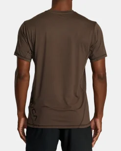RVCA SPORT VENT PERFORMANCE TEE Chocolate Clearance