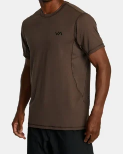 RVCA SPORT VENT PERFORMANCE TEE Chocolate Clearance