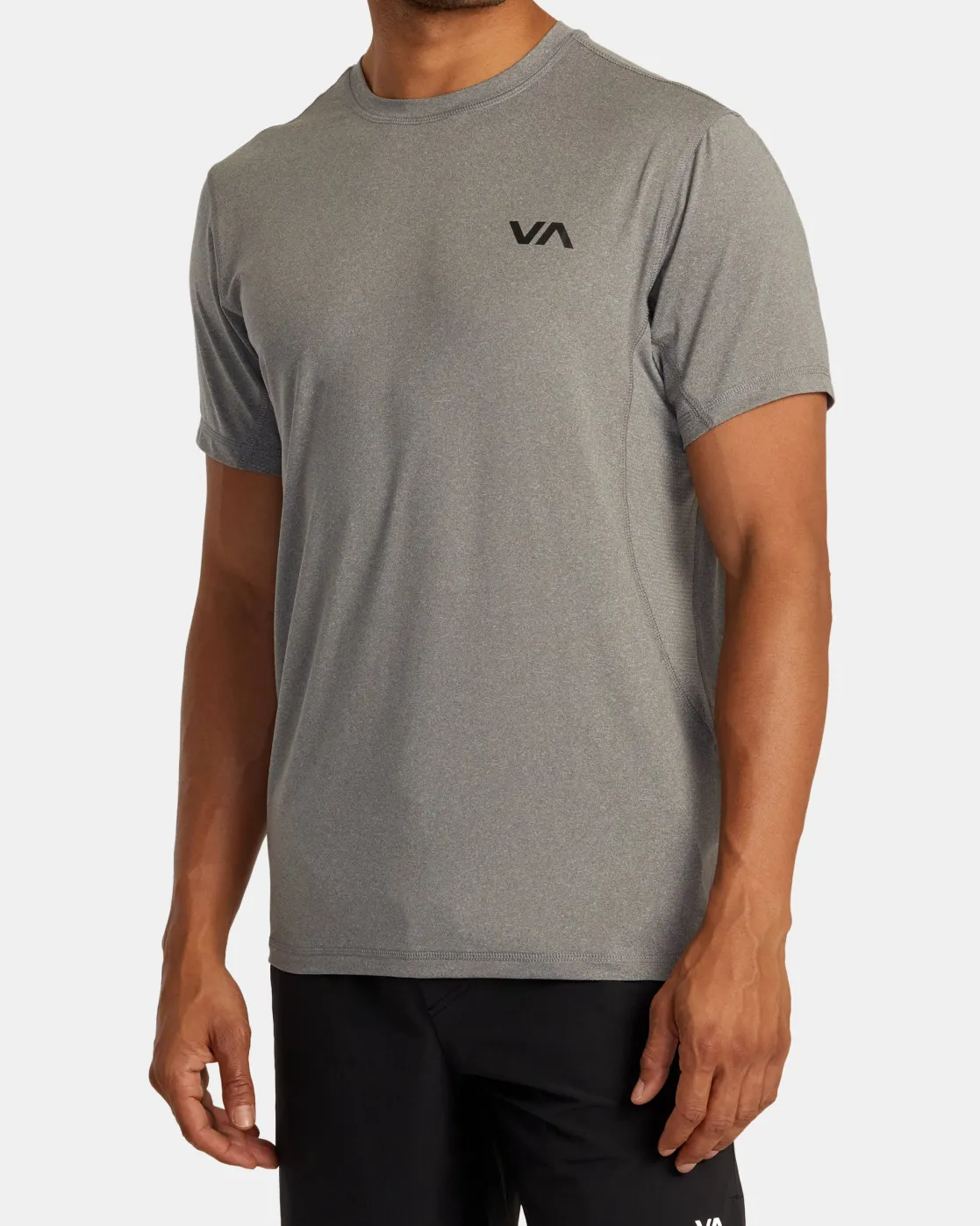 RVCA SPORT VENT PERFORMANCE TEE Heather Grey Hot