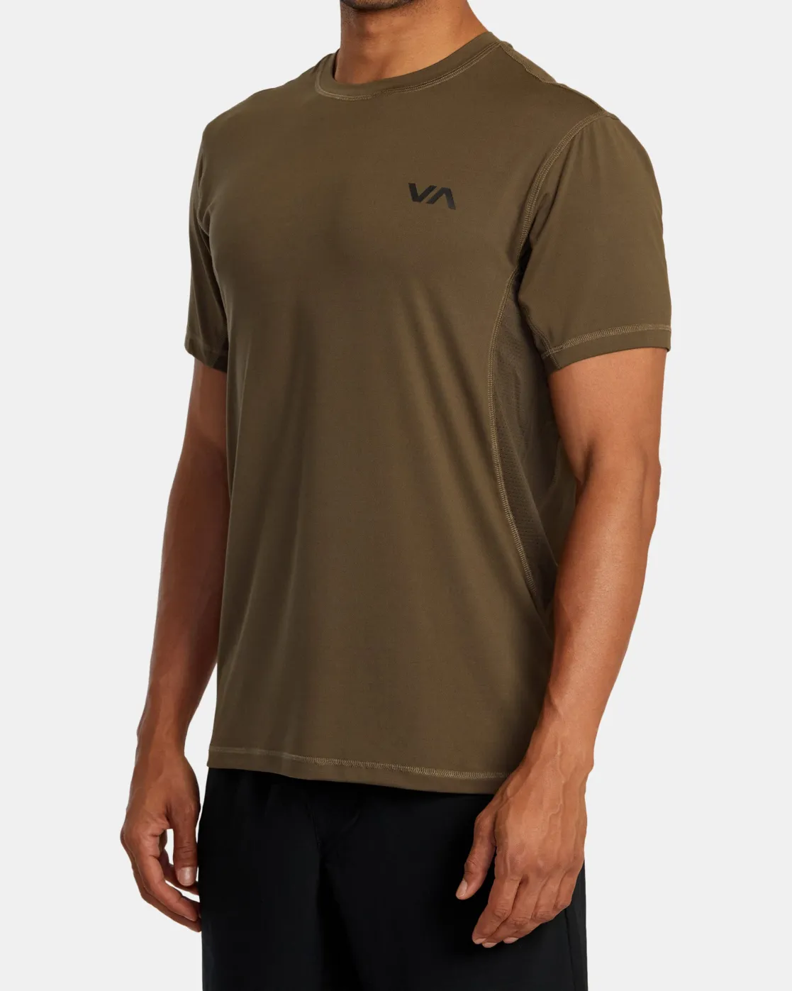 RVCA SPORT VENT PERFORMANCE TEE Mocha Best