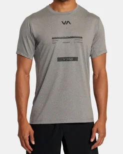 RVCA SPORT VENT TEE Heather Grey New