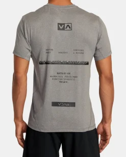 RVCA SPORT VENT TEE Heather Grey New