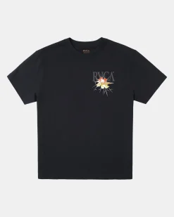 RVCA SPRING BREAK SHORT SLEEVE TEE Black Outlet