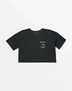 RVCA STATE OF ALOHA TEE Washed Black Discount