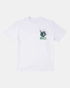 RVCA STATIC CHANNEL TEE White