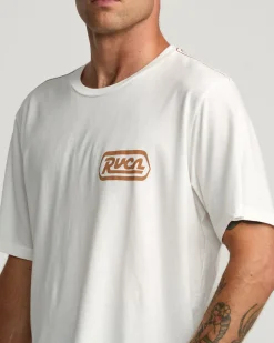 RVCA STATION TEE Antique White Hot