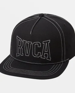 RVCA STITCH SNAPBACK HAT Black New