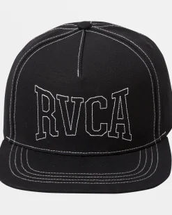 RVCA STITCH SNAPBACK HAT Black New