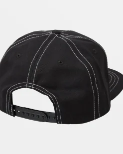 RVCA STITCH SNAPBACK HAT Black New