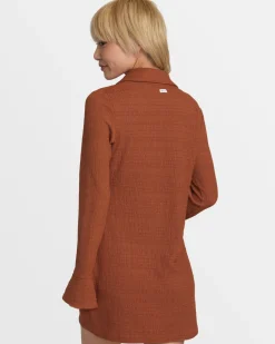 RVCA SUNDAE DRESS Mocha Bisque Online