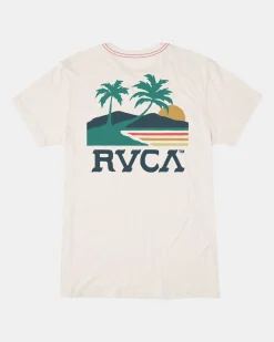 RVCA SUNNY DAYS TEE Antique White Sale