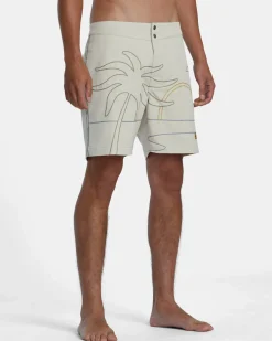 RVCA SUNSET EXOTICA BOARDSHORTS 17'' Natural Discount