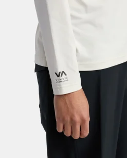 RVCA SURF SHIRT HOODIE HOODED SURF TEE Slate Blue Hot