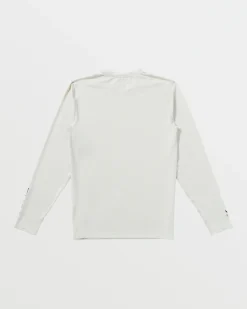 RVCA SURF SHIRT LONG SLEEVE SURF TEE Silver Bleach Online