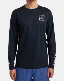 RVCA SURF SHIRT LONG SLEEVE SURF TEE Black Online