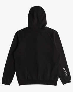 RVCA TECH ZIP-UP FLEECE HOODIE II Black 2 Outlet
