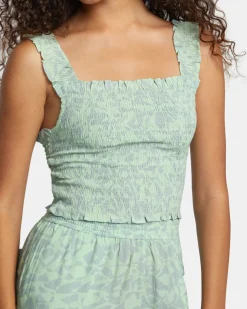 RVCA TERRACE ECO TANK TOP Seafoam