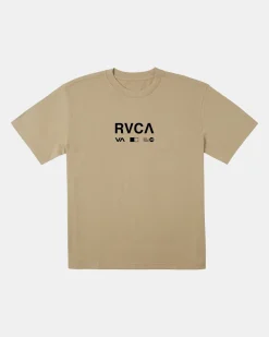RVCA TEXTBOOK TEE Khaki New