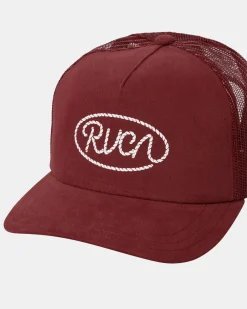 RVCA 17TH ST TRUCKER HAT Madder Brown Clearance