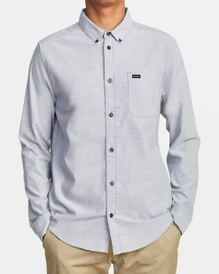 RVCA THAT'LL DO LONG SLEEVE SHIRT Pavement Discount