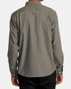 RVCA THAT'LL DO LONG SLEEVE SHIRT Sage Leaf Online