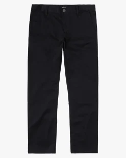 RVCA THE WEEKEND STRETCH STRAIGHT FIT PANTS Black Best