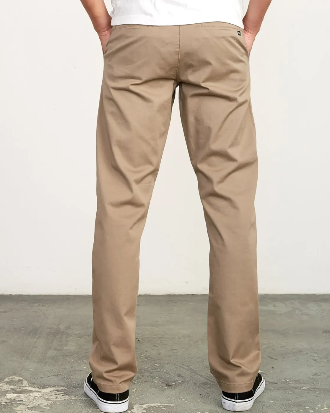 RVCA THE WEEKEND STRETCH STRAIGHT FIT PANTS Dark Khaki New