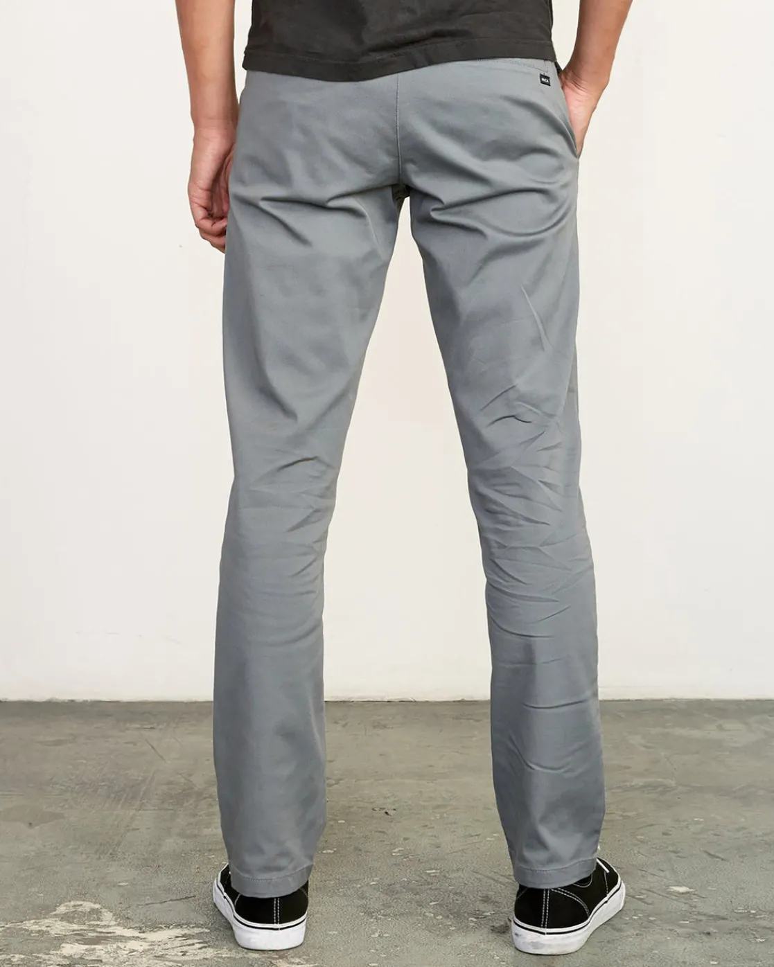 RVCA THE WEEKEND STRETCH STRAIGHT FIT PANTS Smoke Discount