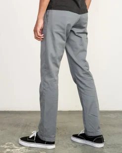 RVCA THE WEEKEND STRETCH STRAIGHT FIT PANTS Smoke Discount