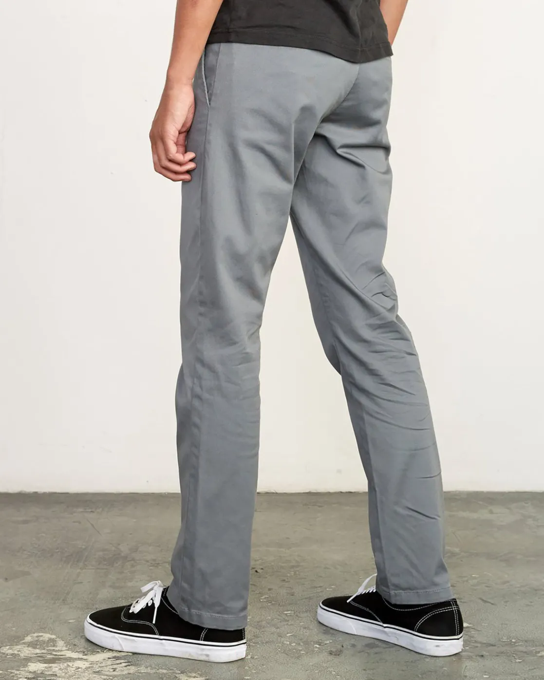 RVCA THE WEEKEND STRETCH STRAIGHT FIT PANTS Smoke Discount