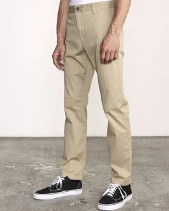 RVCA THE WEEKEND STRETCH STRAIGHT FIT PANTS Khaki Online