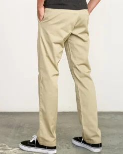 RVCA THE WEEKEND STRETCH STRAIGHT FIT PANTS Khaki Online