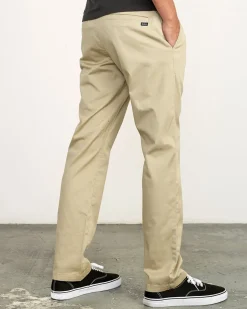 RVCA THE WEEKEND STRETCH STRAIGHT FIT PANTS Khaki Online