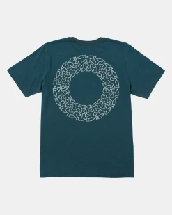 RVCA THREE STACK TEE Duck Blue New