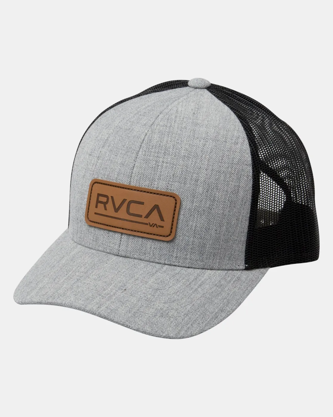 RVCA TICKET DELUXE TRUCKER HAT Heather Grey Clearance