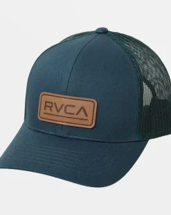RVCA TICKET DELUXE TRUCKER HAT Duck Blue Best