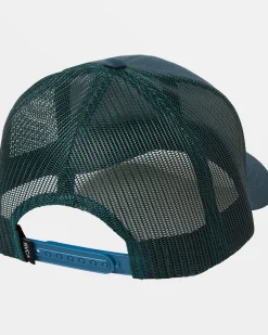 RVCA TICKET DELUXE TRUCKER HAT Duck Blue Best
