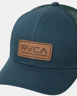 RVCA TICKET DELUXE TRUCKER HAT Duck Blue Best