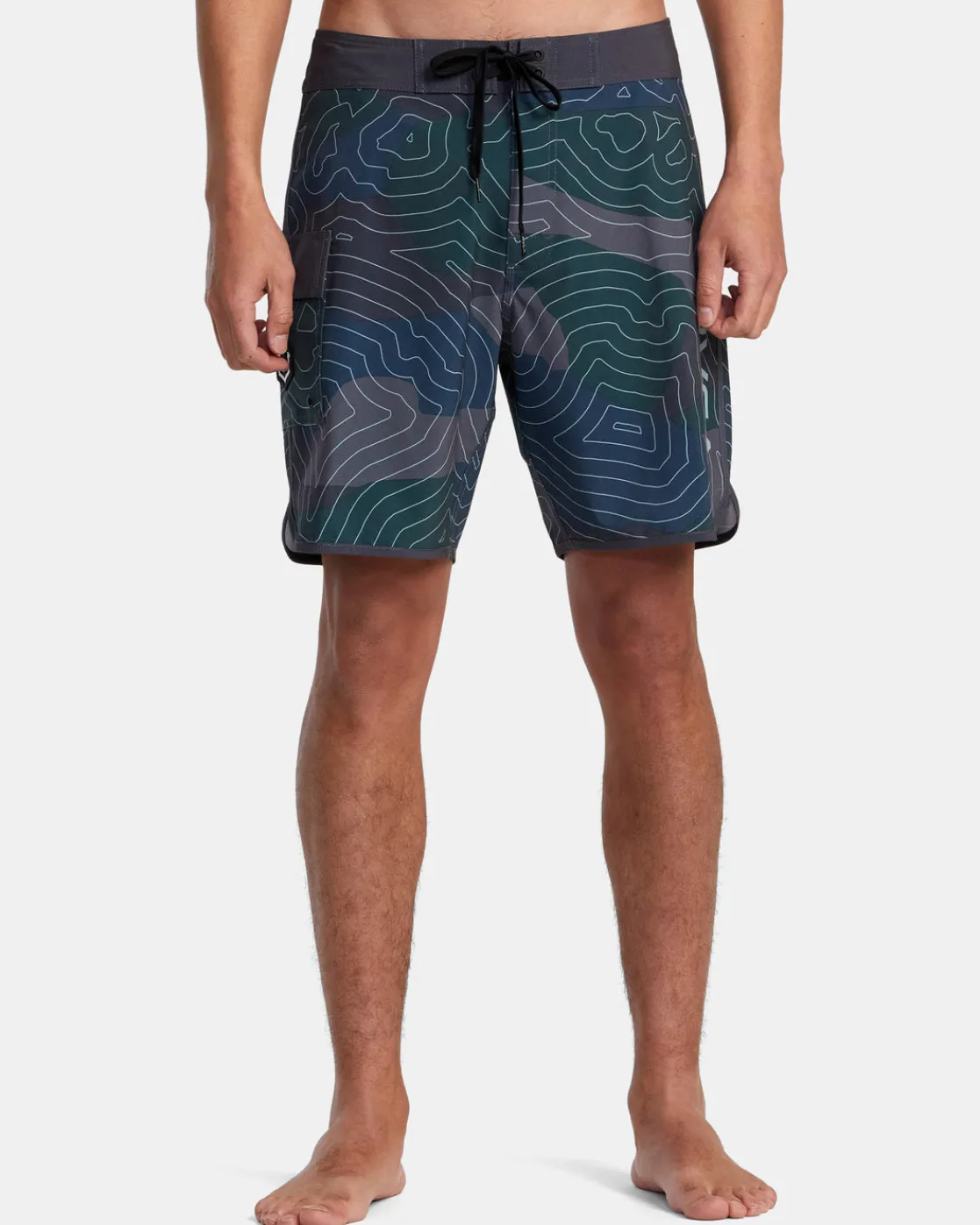 RVCA TOPO EASTERN 18 18" BOARDSHORTS Hawaii Topo Camo