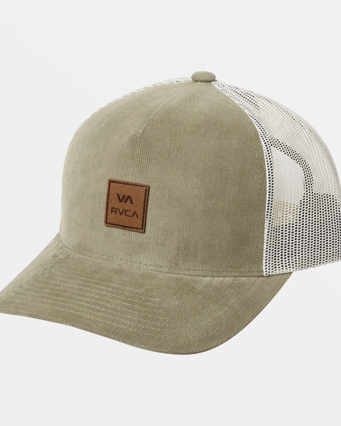 RVCA VA ALL THE WAY CORD TRUCKER HAT Sage Leaf Outlet