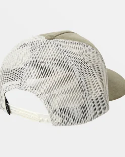 RVCA VA ALL THE WAY CORD TRUCKER HAT Sage Leaf Outlet