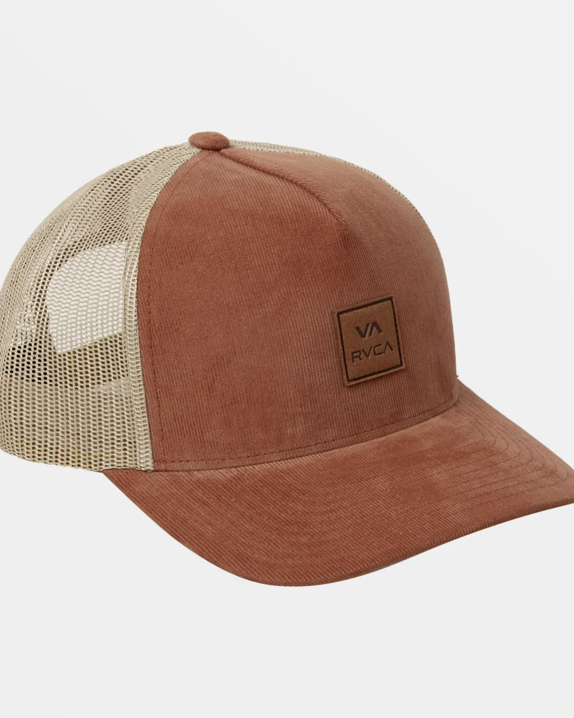 RVCA VA ALL THE WAY CORD TRUCKER HAT Rawhide Outlet