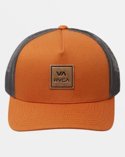 RVCA VA ALL THE WAY CURVED BRIM TRUCKER HAT Adobe Discount