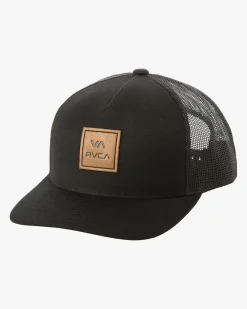 RVCA VA ALL THE WAY CURVED BRIM TRUCKER HAT Balsam Green Best