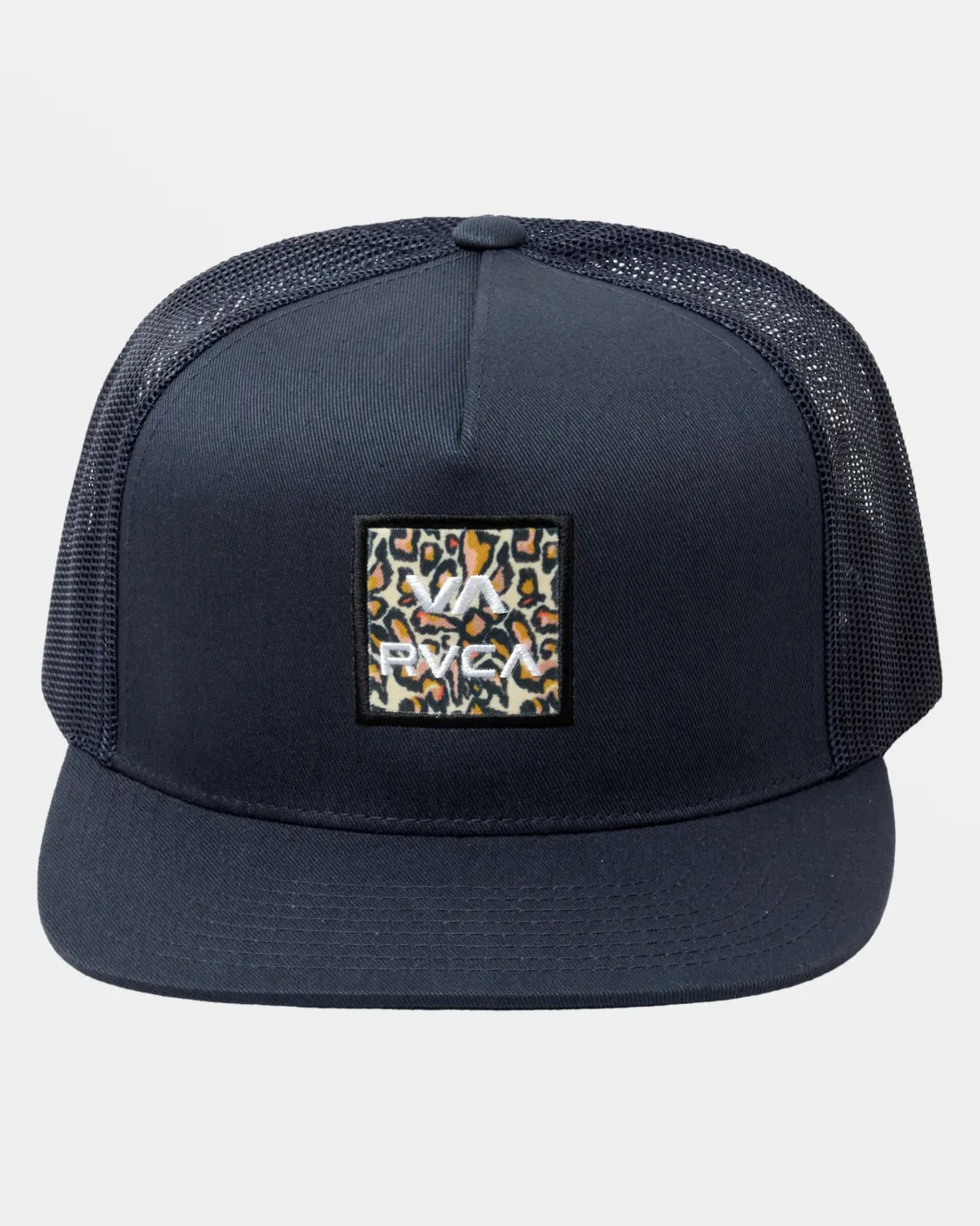 RVCA VA ALL THE WAY PRINT TRUCKER HAT Navy Marine Best
