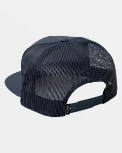 RVCA VA ALL THE WAY PRINT TRUCKER HAT Navy Marine Best